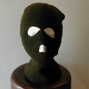 New Olive or Black 3 Hole Balaclavas