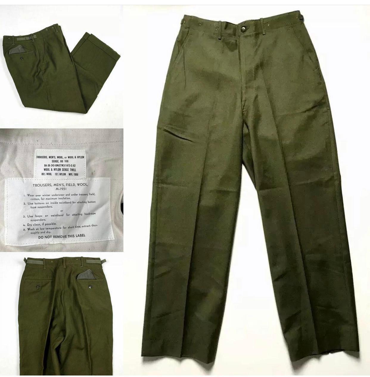 50's Euro Military Wool Pants - 34” x 28” – Kissing Booth