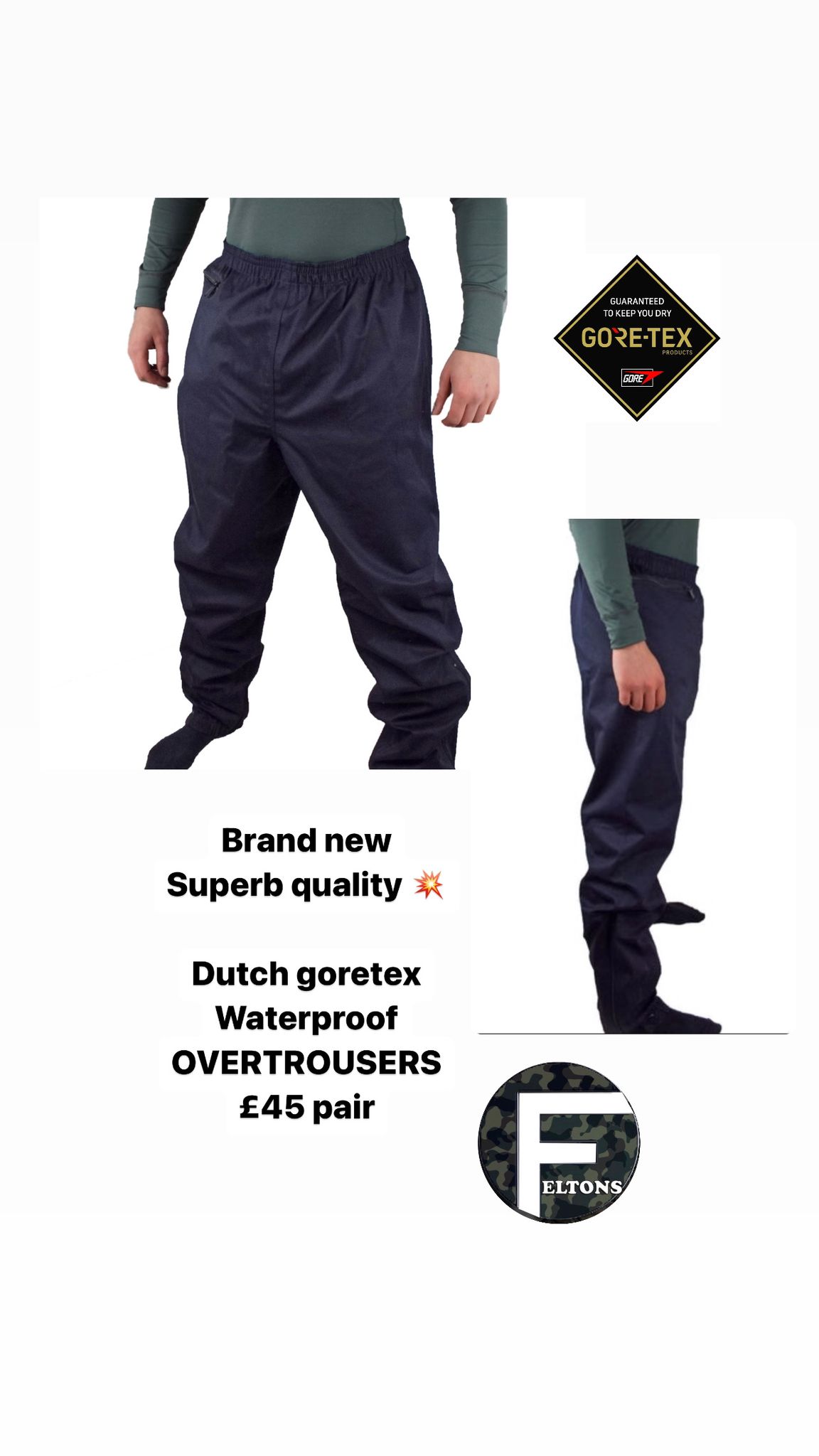 Dutch Goretex Waterproof Overtrousers