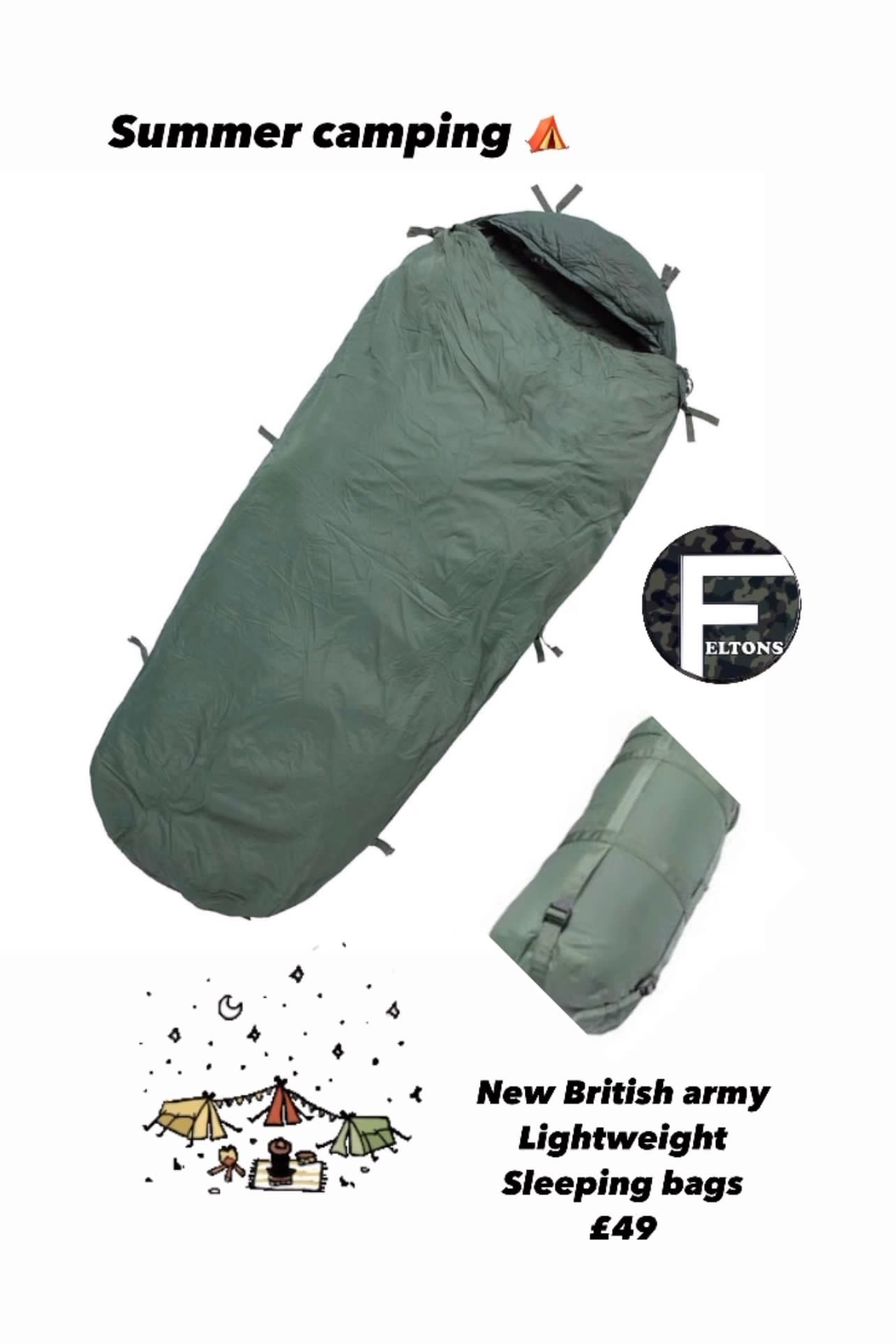 British Army Modular Light Sleeping Bag