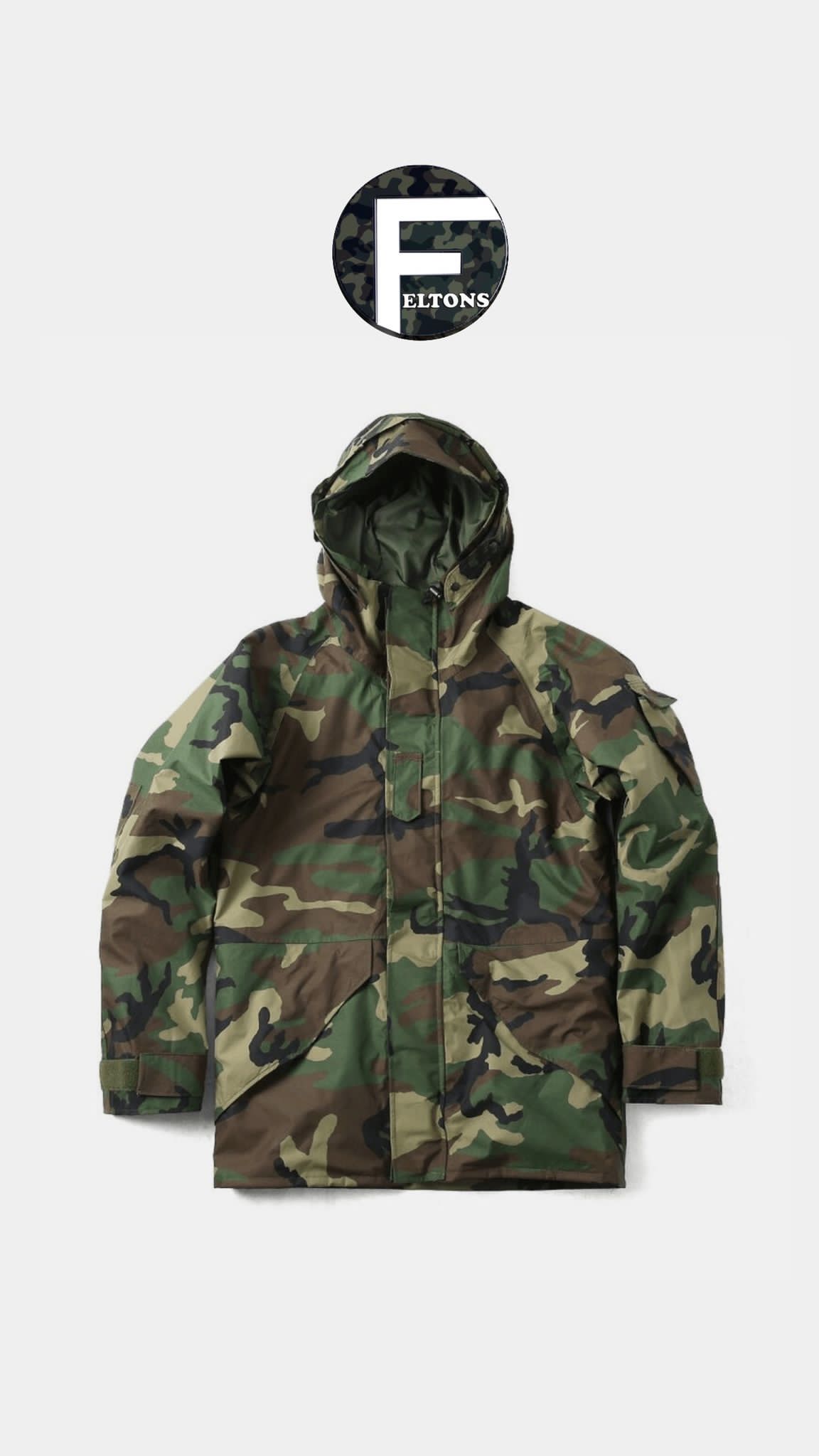 "US Woodland Camo Goretex Jackets Genuine U.S. Military Issue ECW Cold weather Breathable Waterproof Gore-tex Parka