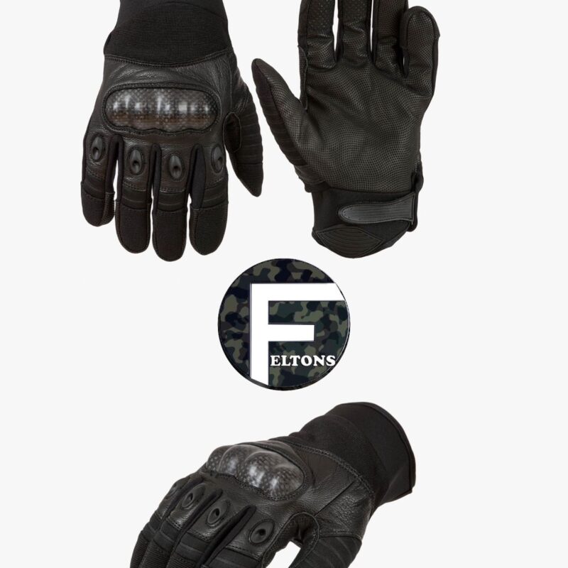 Black combat gloves