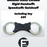Guine Hiatts Chrome Rigid Handcuffs Speedcuffs Quickcuff