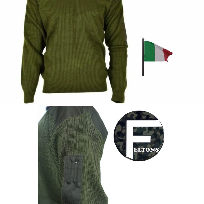 Brand new Italian army v neck jumpers