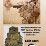 Brand New British Army Issue MTP Camouflage Karrimor SF ECM Lightweight Bergen/Rucksack