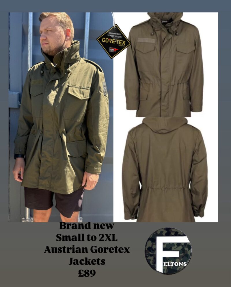 Genuine Austrian Bundesheer jacket/parka with Gore-Tex® or Sympatex® membrane