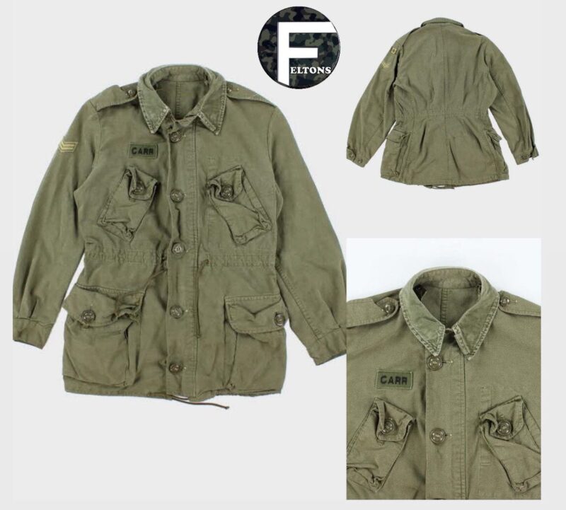 Canadian Army Cadet Issue Vintage OD Green Lightweight Combat Coat Shirt