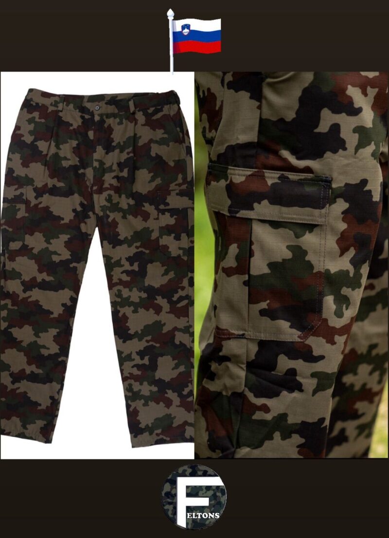 Slovenian Army M91 Oakleaf Pattern Combat Trousers – Woodland
