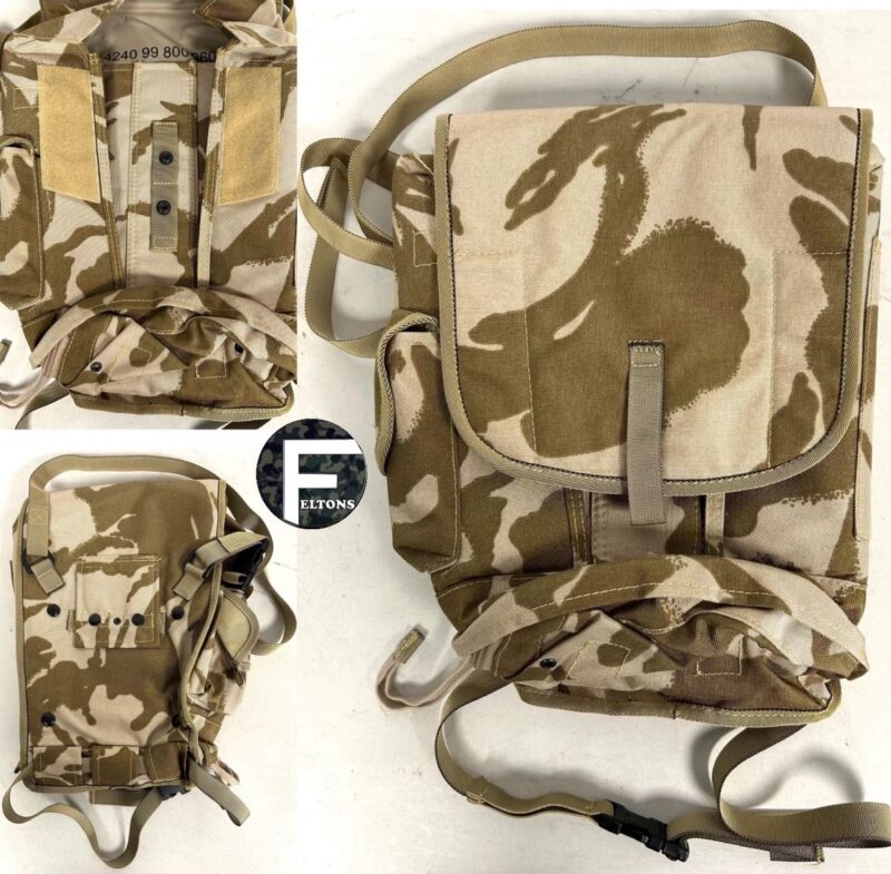 British Military Issue Desert DPM Camo GSR Respirator Storage Field Pack/ Bag