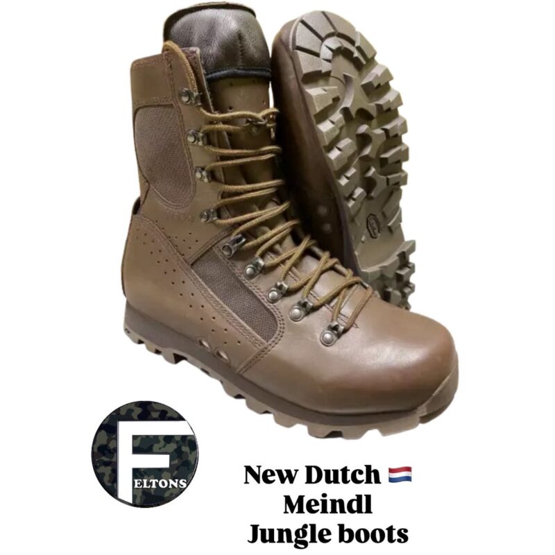Dutch Army Meindl Jungle Combat Boots, brown
