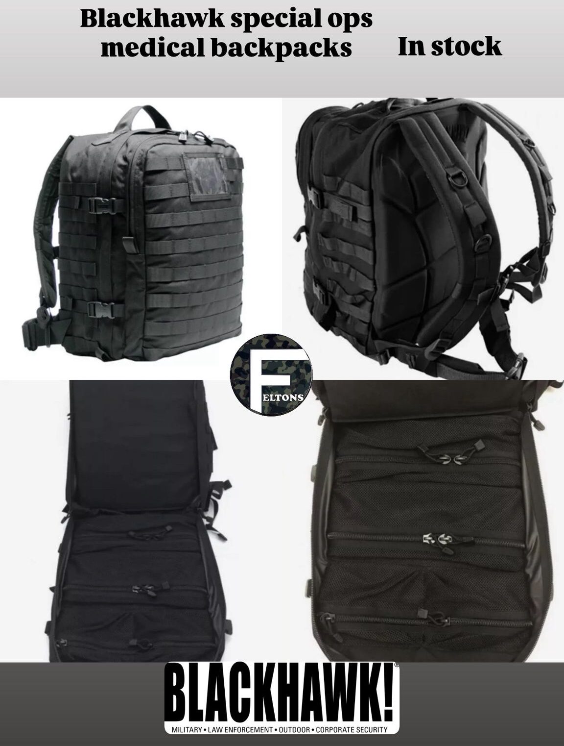 Blackhawk special ops medical backpacks