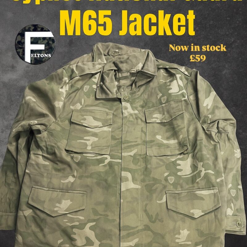 Genuine Cyprus Cypriot Army National Guard M65 Camo Combat Jackets