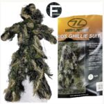 Ghillie Suit Camouflage Set - Burlap Style Sniper Costume - Size S (4-8 Years)