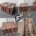 Pack of 4 brand new straight from the manufacturer British army 30 cal ammo boxes