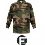 Genuine French Army CCE Woodland Camo Fleece, brand new in original packaging.