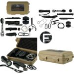 HIGHLANDER 10 IN 1 SURVIVAL KIT WITH WATERPROOF CASE