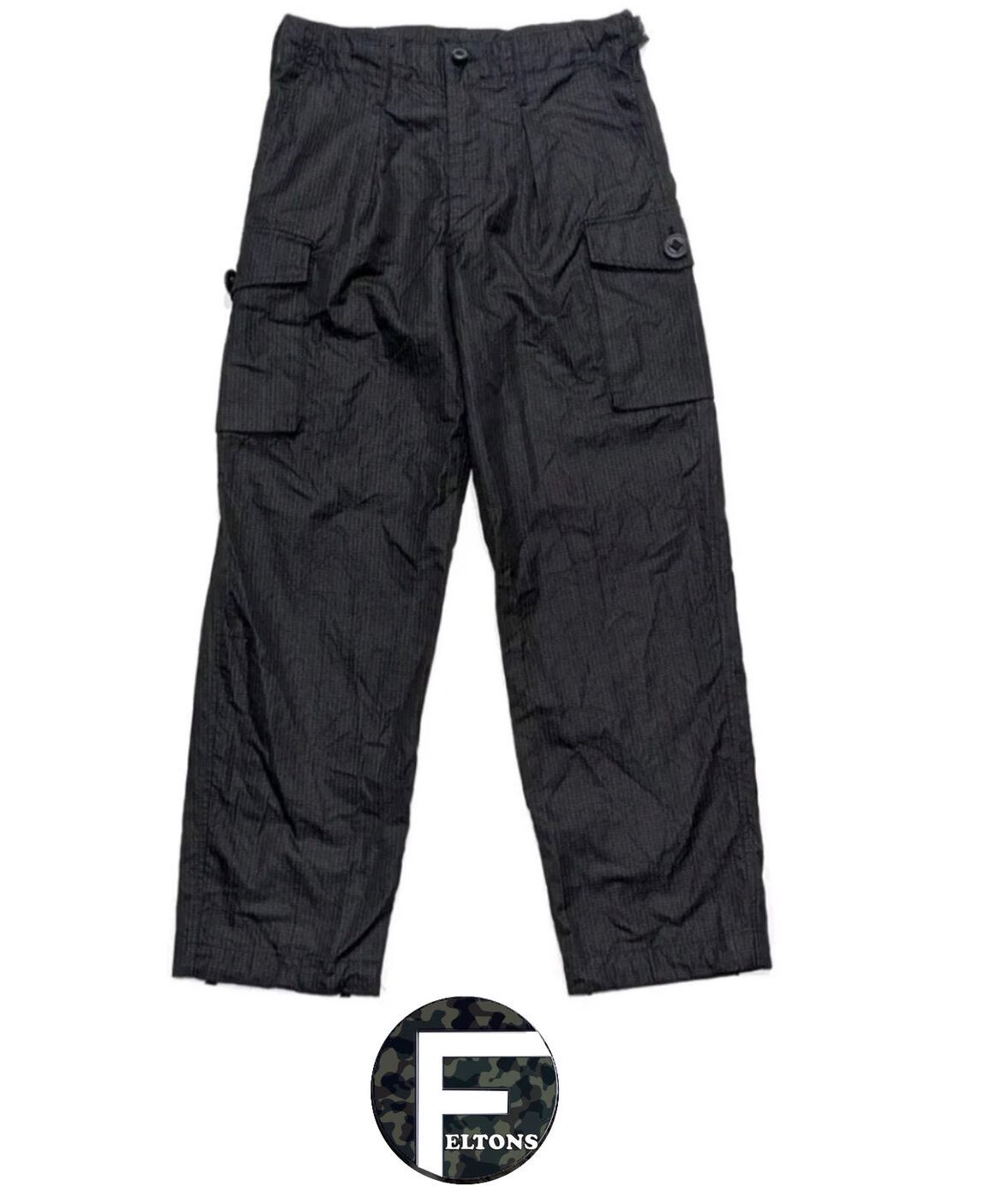 Black Ripstop Trousers MOD Military Police Genuine Issue Ripstop Field Trousers