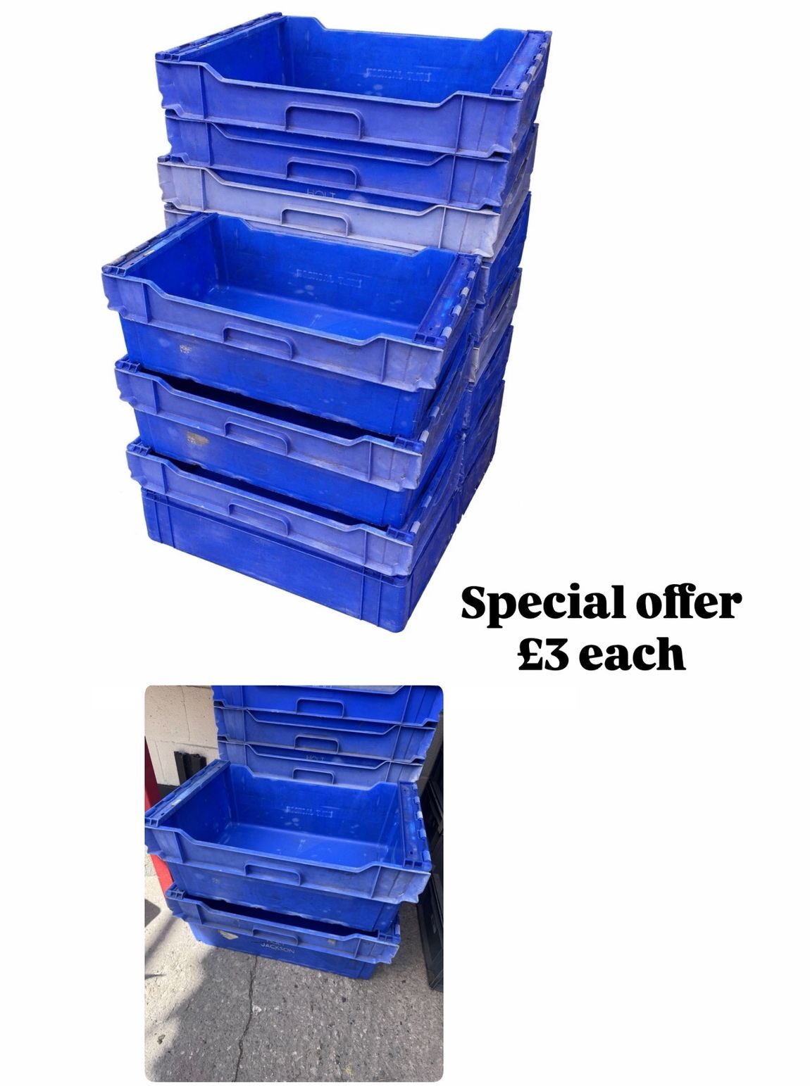 Storage Boxes 60cm x 40cm x 23cm