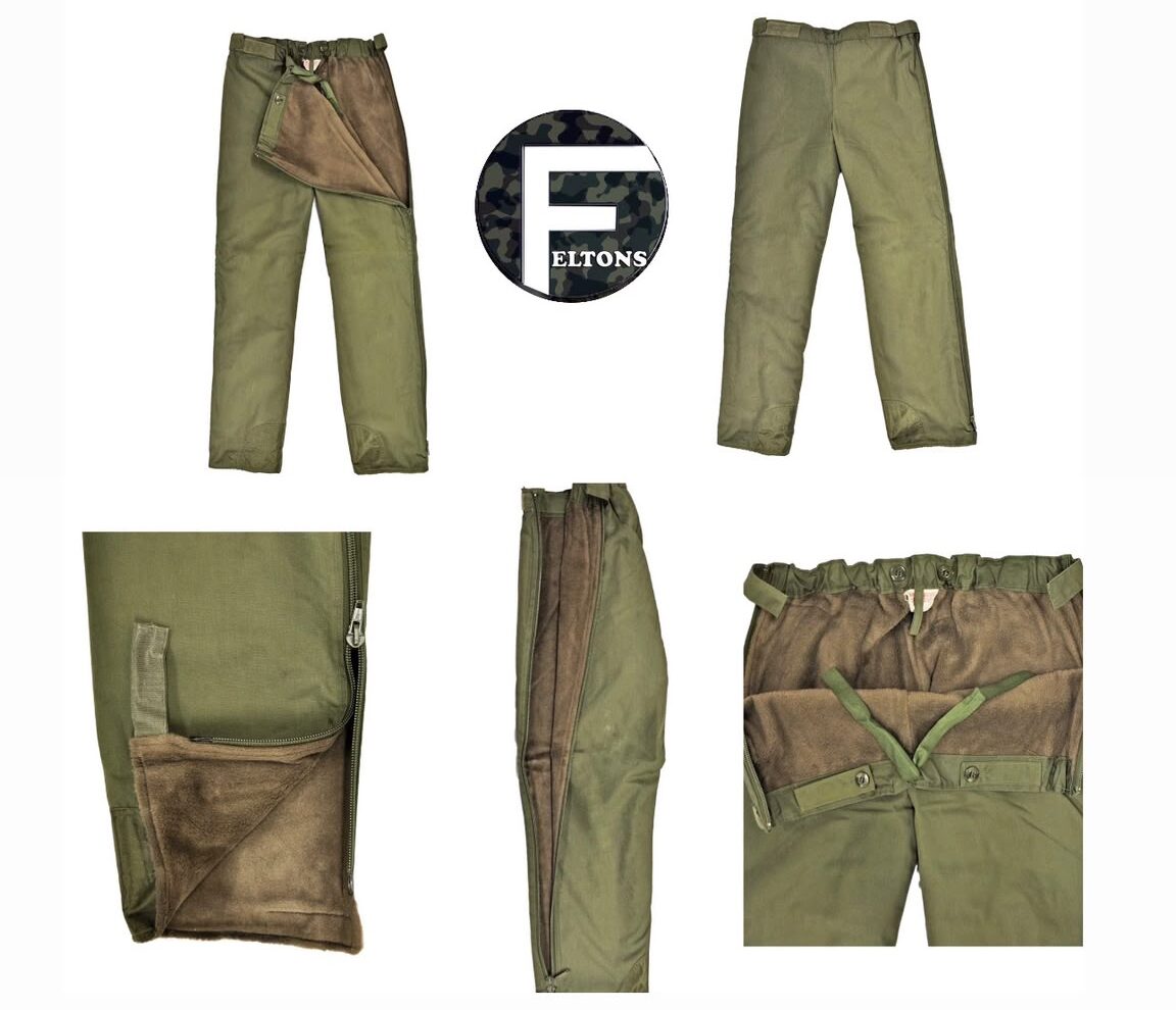 New WATERPROOF TROUSERS ORIGINAL GERMAN ARMY GORETEX FLEECE LINED FISHING PANTS