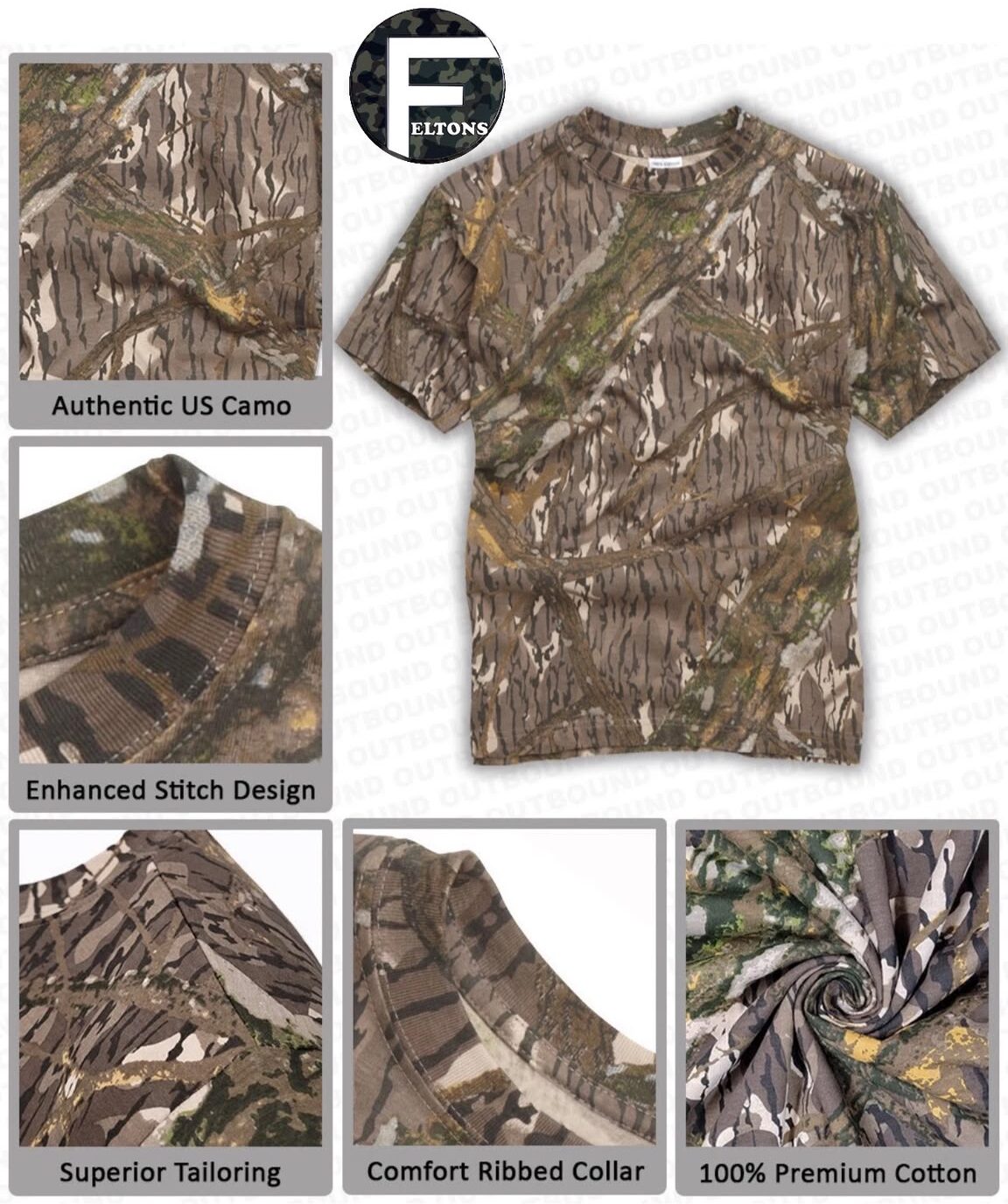 Brand New Unisex mossy oak T-Shirts