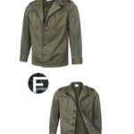 Army Jacket Original French Military Vintage Combat F2 Field Coat Olive brand New