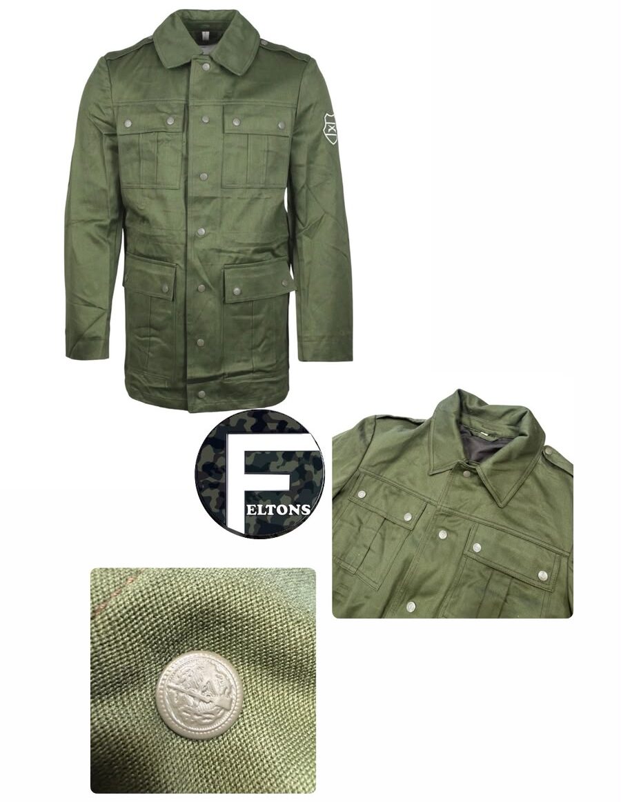 Hungarian Military Olive 1980s Green Men's Combat Jacket