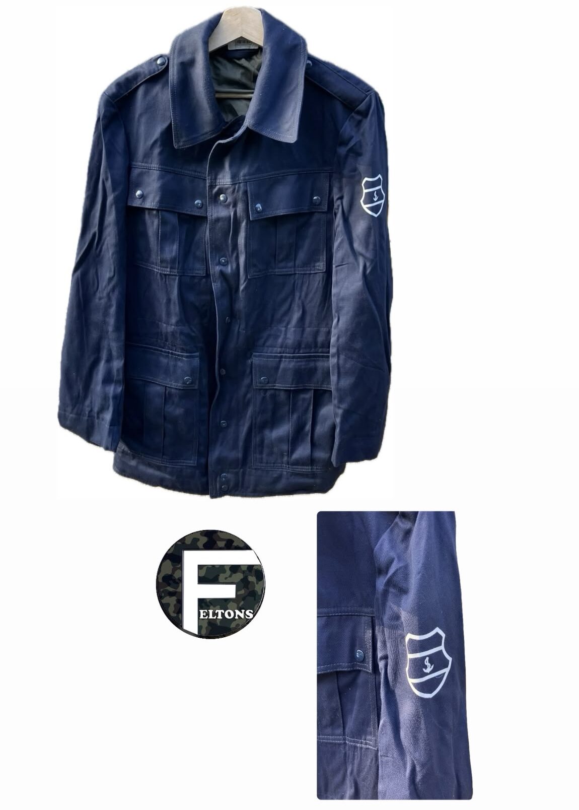 navy blue Hungarian People's Army (HPA) Danube Flotilla field service jacket
