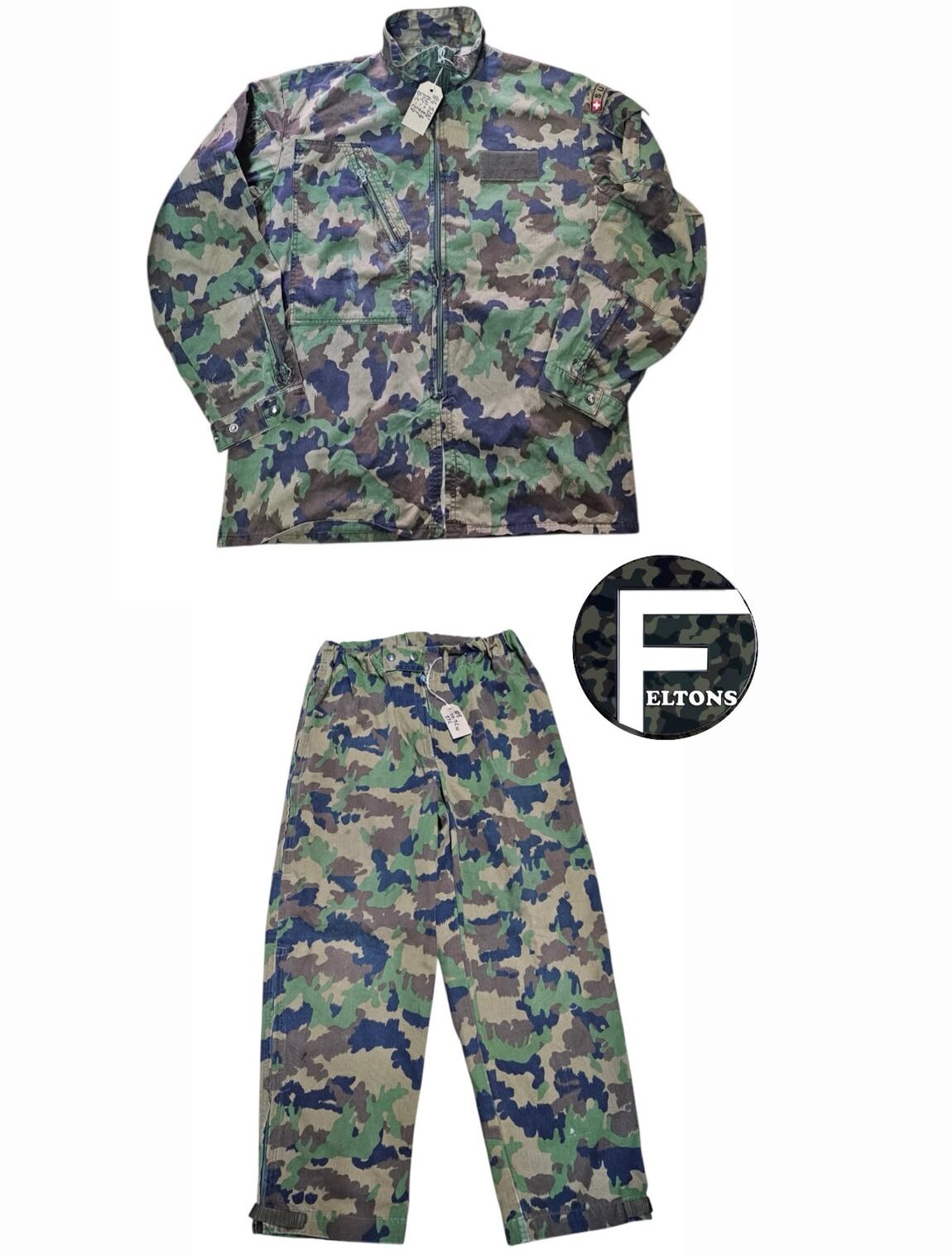 Swiss Army TAZ 90 Woodland Camouflage Combat Jacket/Shirt and trousers